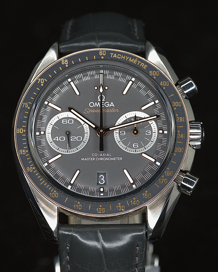 2024 Omega Speedmaster Racing 44.25MM Grey Dial Leather Strap (329.23.44.51.06.001)