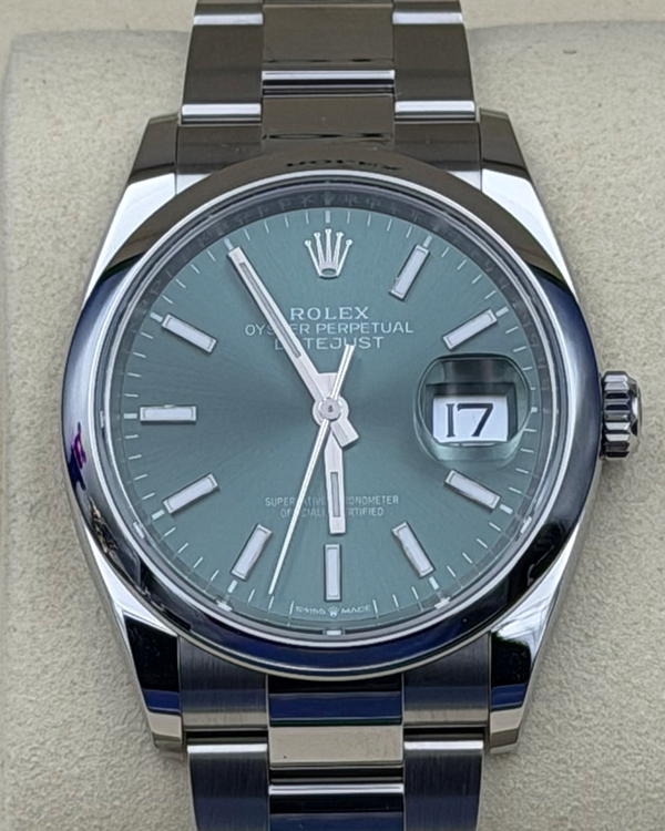 2026 Rolex Datejust 36MM Mint Green Dial Oyster Bracelet (126200)