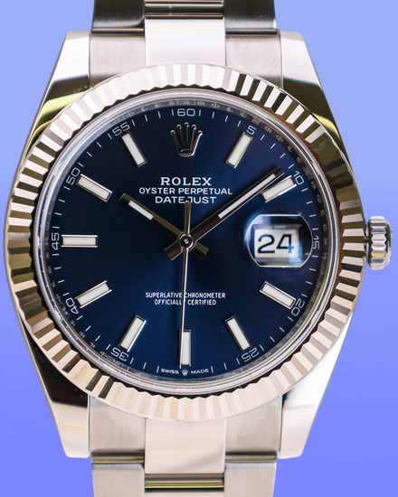 2026 Rolex Datejust 41MM Blue Dial Oyster Bracelet (126334)
