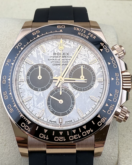 2026 Rolex Cosmograph Daytona 40MM Meteorite Dial Rubber Strap (126515LN)