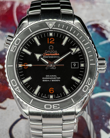 No Reserve - 2012 Omega Seamaster Planet Ocean 600M 45.5MM Black Dial Steel Bracelet (232.30.46.21.01.003)