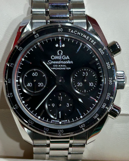 2022 Omega Speedmaster 38MM Black Dial Steel Bracelet (324.30.38.50.01.001)