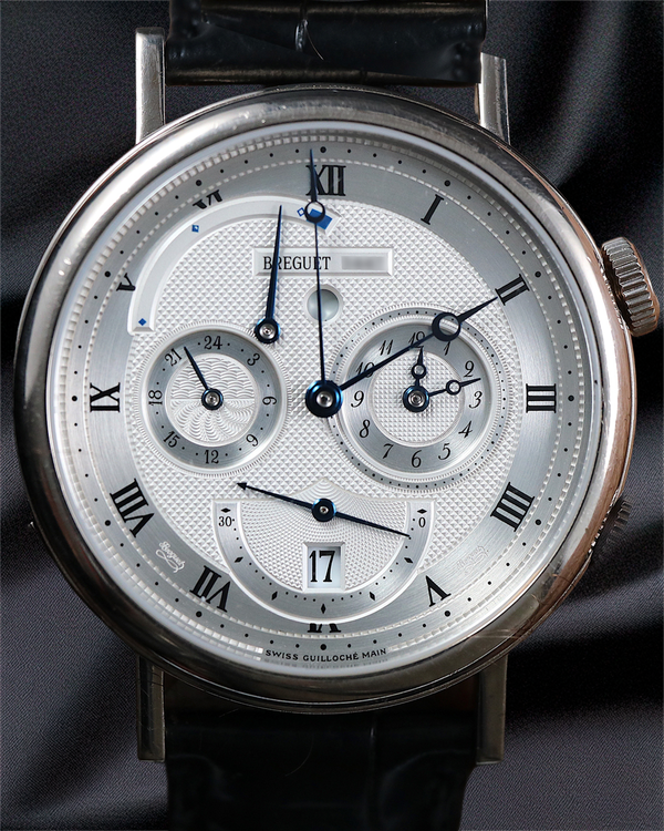 Breguet Classique Reveil Du Tsar 39MM Silver Dial Leather Strap (5707BB129V6)