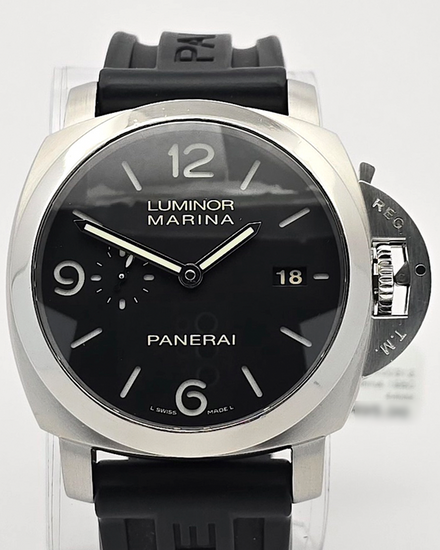 2011 Panerai Luminor Marina 1950 3 Days 44MM Black Dial Rubber Strap (PAM00312)