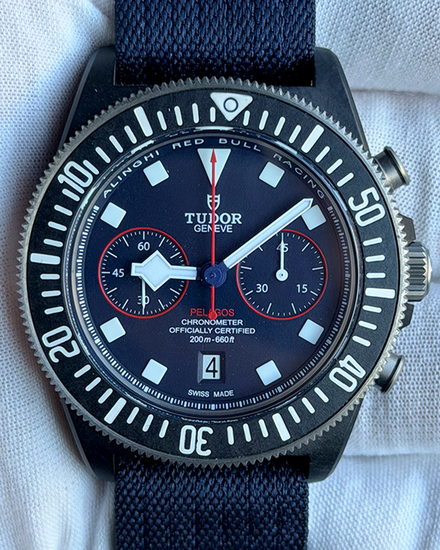 No Reserve - 2024 Tudor Pelagos FXD Chrono "Alinghi Red Bull Racing" Edition 43MM Blue Dial Textile Strap (25807KN)