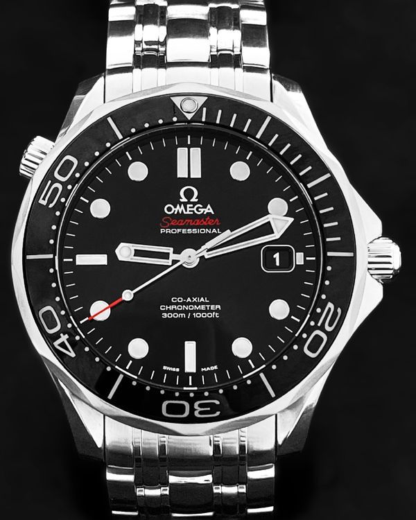 2018 Omega Seamaster Diver 300M 41MM Black Dial Steel Bracelet (212.30.41.20.01.003)
