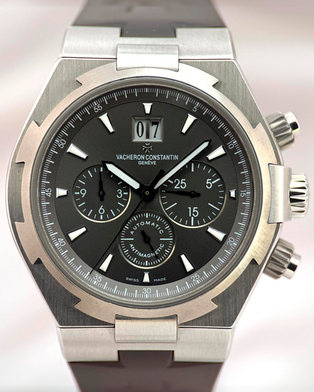 Vacheron Constantin Overseas Chronograph 42MM Grey Dial Rubber Strap (49150/000W-9501)
