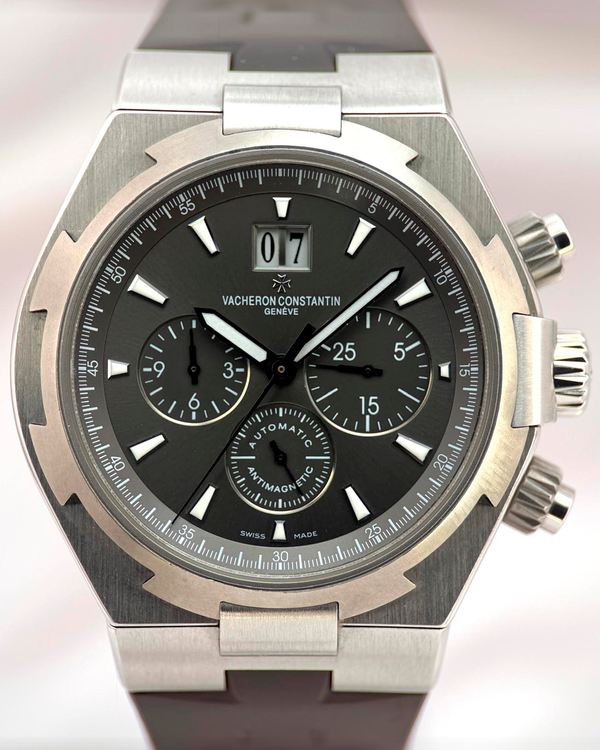 Vacheron Constantin Overseas Chronograph 42MM Grey Dial Rubber Strap (49150/000W-9501)