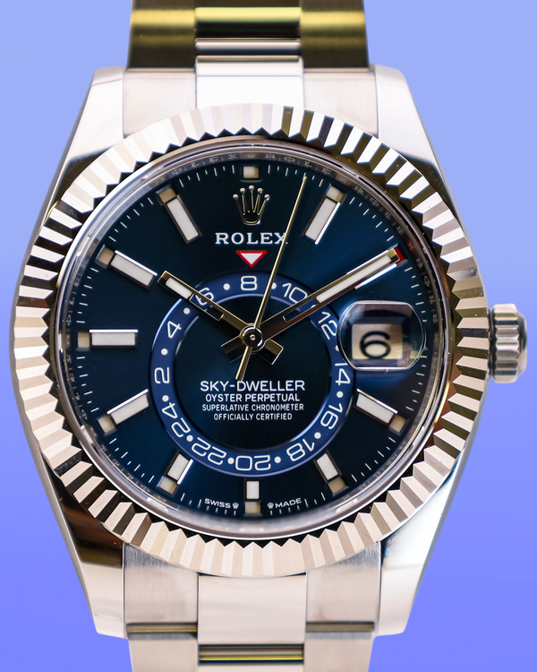 2026 Rolex Sky-Dweller 42MM Blue Dial Oyster Bracelet (336934)