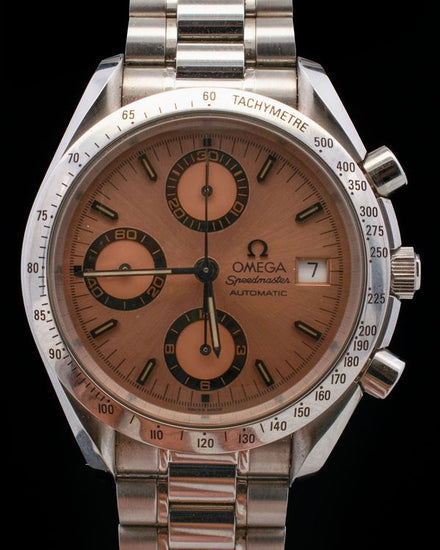 1997 Omega Speedmaster "Grand Prix 40th Anniversary" 39MM Salmon Dial Steel Bracelet (3511.60.00)