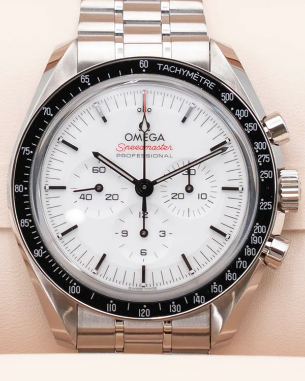 2024 Omega Speedmaster Professional Moonwatch 42MM White Dial Steel Bracelet (310.30.42.50.04.001)