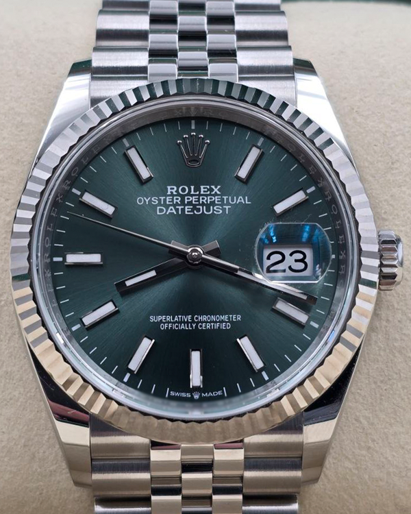 2026 Rolex Datejust 36MM Green Dial Jubilee Bracelet (126234)