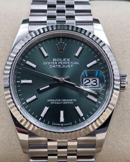 2026 Rolex Datejust 36MM Green Dial Jubilee Bracelet (126234)