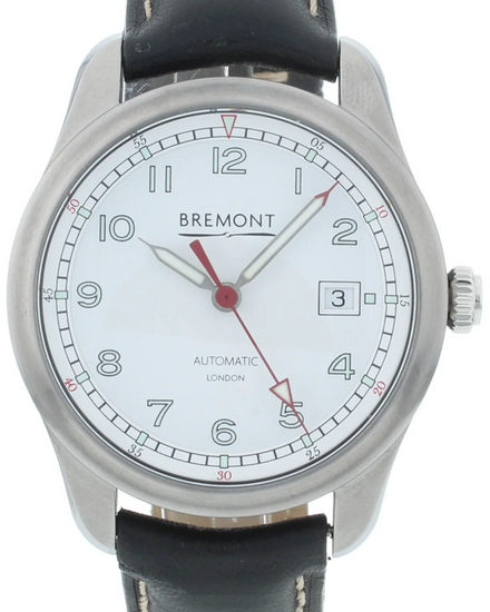 Bremont Airco Mach 1 40MM White Dial Leather Strap (AIRCO-M1-WH-R-S)