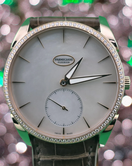 Parmigiani Fleurier Tonda 1950 39MM Mother Of Pearl Dial Leather Strap (PFC267-1063300)