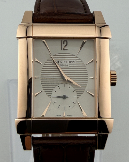 2009 Patek Philippe Gondolo 30MM Silver Dial Leather Strap (5111R-001)