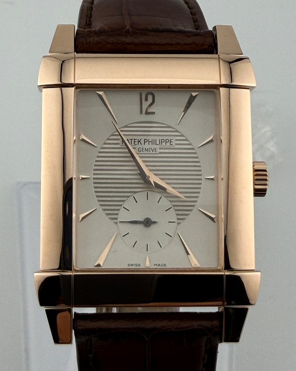 2009 Patek Philippe Gondolo 30MM Silver Dial Leather Strap (5111R-001)