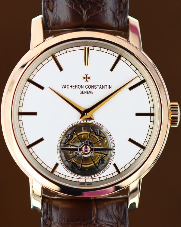 Vacheron Constantin Traditionnelle Tourbillon 41MM Silver Dial Leather Strap (6000T/000R-B346)