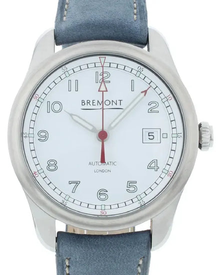Bremont Airco Mach 1 40MM White Dial Leather Strap (AIRCO-M1-WH-R-S)