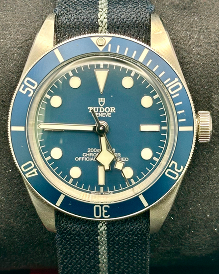 2021 Tudor Black Bay 58 39MM Blue Dial Textile Strap (79030B)