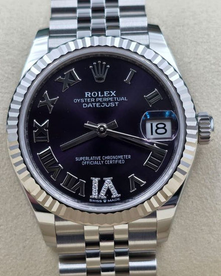 2026 Rolex Datejust 31MM Purple Dial Super Jubilee Bracelet (278274)
