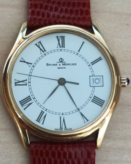Baume & Mercier Classima 32MM Quartz White Dial Aftermarket Leather Strap (95248)