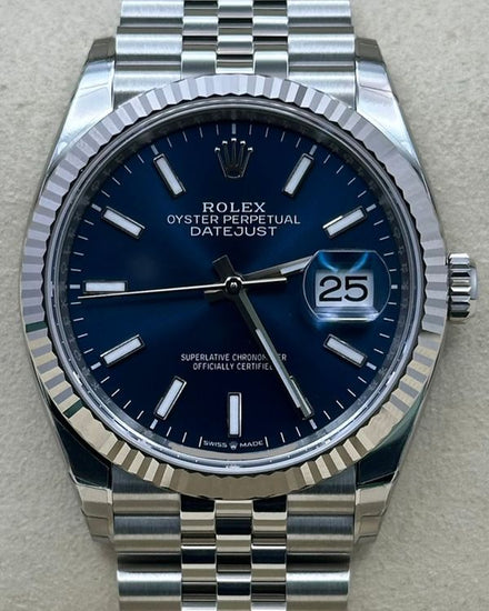 2026 Rolex Datejust 36MM Blue Dial Jubilee Bracelet (126234)