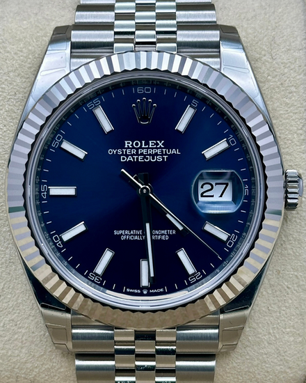 2026 Rolex Datejust 41MM Blue Dial Jubilee Bracelet (126334)