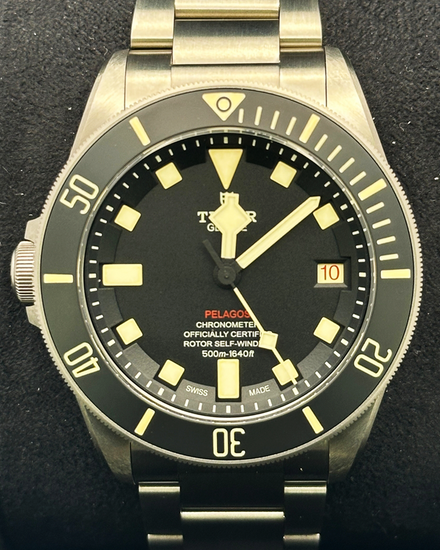 2023 Tudor Pelagos LHD 42MM Black Dial Titanium Bracelet (25610TNL)