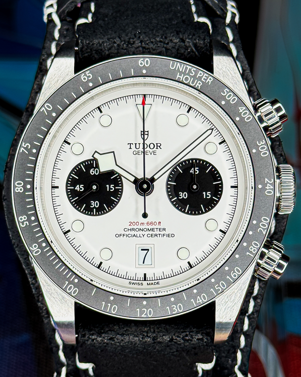 2023 Tudor Black Bay Chrono "Panda" 41MM White Dial Leather Strap (79360N)