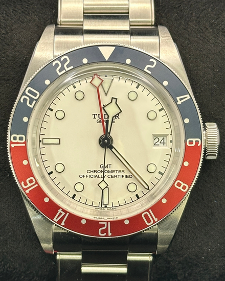 2025 Tudor Black Bay GMT "Pepsi" 41MM White Dial Steel Bracelet (79830RB)