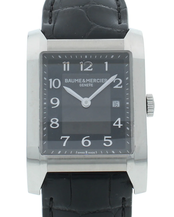 Baume & Mercier Hampton 27MM Quartz Black Dial Leather Strap (M0A10019)