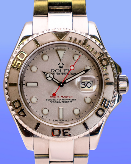No Reserve - 2005 Rolex Yacht-Master 40MM Silver Dial Oyster Bracelet (16622)