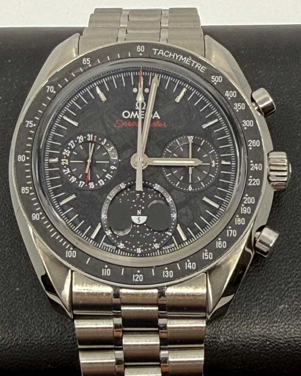 2025 Omega Speedmaster Moonphase 43MM Meteorite Dial Steel Bracelet (304.30.43.52.01.001)