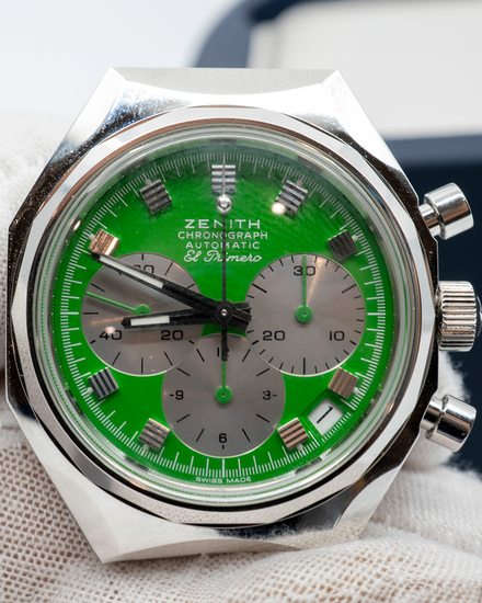 2025 Zenith Defy Chronograph "USM" L. E. 37MM Green Dial Steel Bracelet (03.A780.400-2/91.M3642)