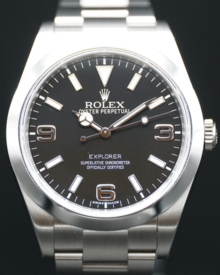 Rolex Explorer CPO 39MM Black Dial Oyster Bracelet (214270)