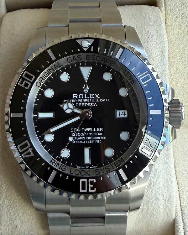 2021 Rolex Sea-Dweller Deepsea 44MM Black Dial Oyster Bracelet (126660)