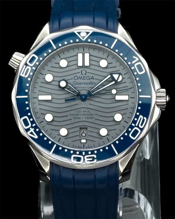 2022 Omega Seamaster Diver 300M 42MM Grey Dial Rubber Strap (210.32.42.20.06.001)