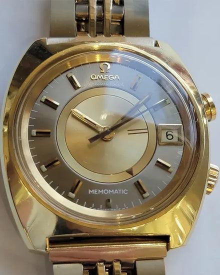 Omega Seamaster Memomatic 40MM Champagne Dial Steel Bracelet (166.072)