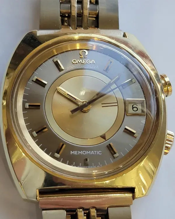 Omega Seamaster Memomatic 40MM Champagne Dial Steel Bracelet (166.072)
