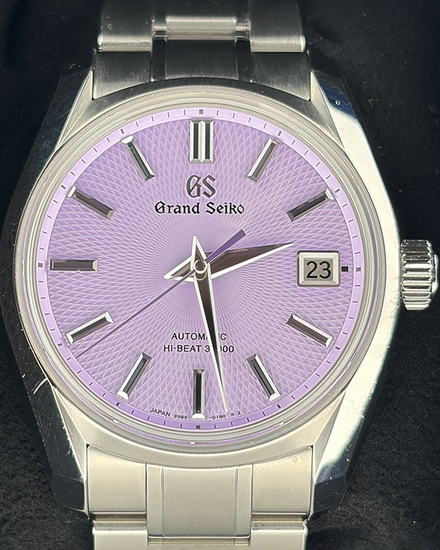 2024 Grand Seiko Heritage Collection "Watches of Switzerland" L.E. 40MM Purple Dial Steel Bracelet (SBGH337G)