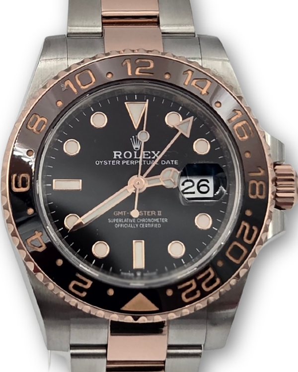 2019 Rolex GMT-Master II "Rootbeer" 40MM Black Dial Two-Tone Oyster Bracelet (126711CHNR)