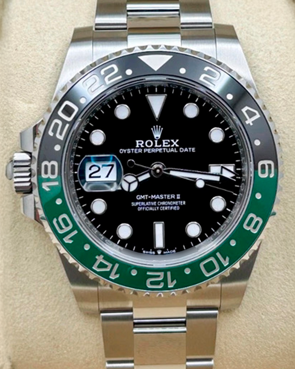 2026 Rolex GMT-Master II "Sprite" 40MM Black Dial Oyster Bracelet (126720VTNR)