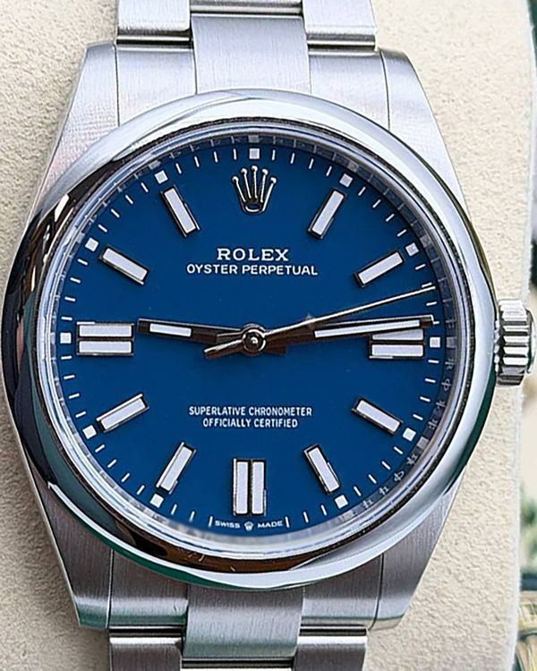 2026 Rolex Oyster Perpetual 41MM Blue Dial Oyster Bracelet (134300)