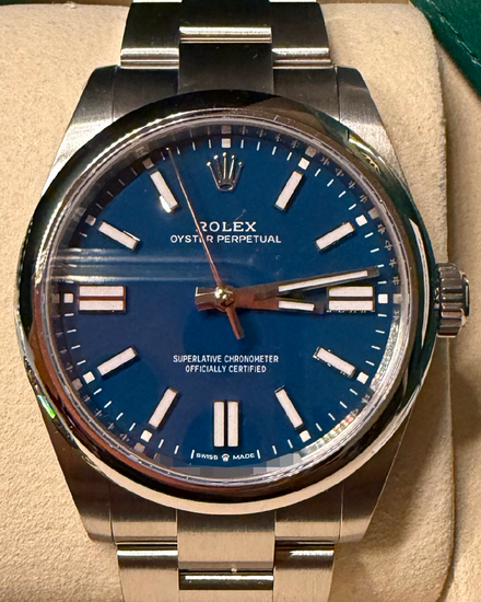 2025 Rolex Oyster Perpetual 41MM Blue Dial Oyster Bracelet (134300)