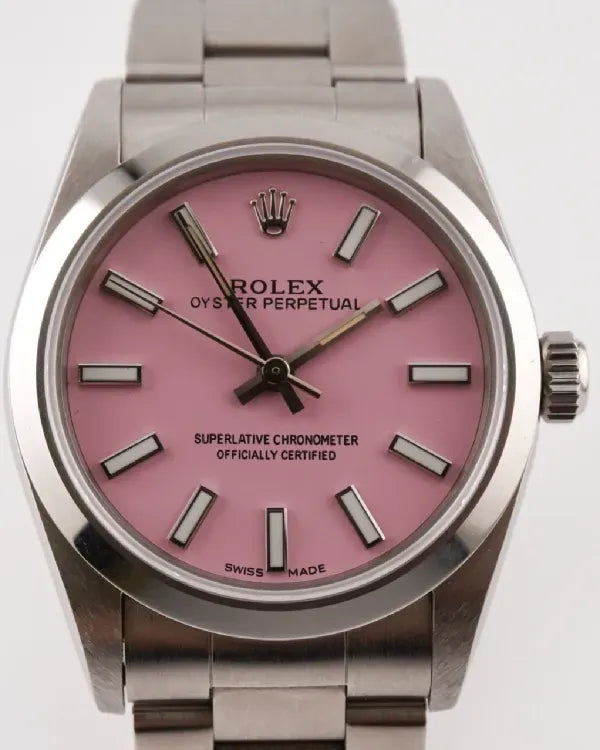 Rolex Oyster Perpetual 31MM Pink Dial Oyster Bracelet (77080)