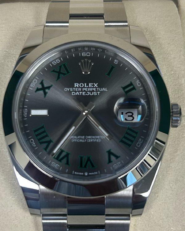 2026 Rolex Datejust "Wimbledon" 41MM Slate Dial Oyster Bracelet (126300)