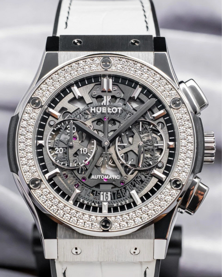 2020 Hublot Classic Fusion Aerofusion 45MM Skeleton Dial Leather Strap (525.NX.0170.LR.1104)
