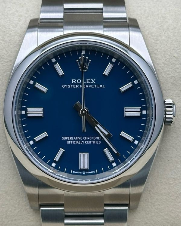 2026 Rolex Oyster Perpetual 36MM Blue Dial Oyster Bracelet (126000)