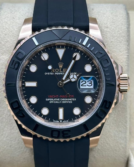 2021 Rolex Yacht-Master 40MM Black Dial Rubber Strap (126655)